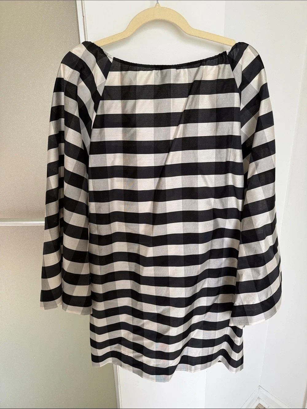 Tuckernuck Midnight Check Claudine Mini Caftan - Picture 4 of 8